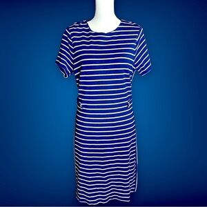 Women’s Banana Republic Navy Striped Nautical Body Contouring Dress - Size 14
